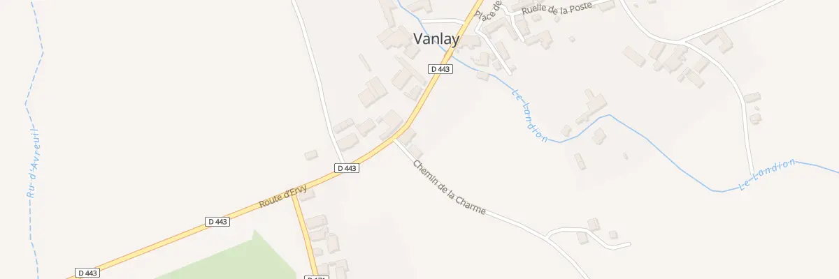Plan du 1 Che de la Charme à Vanlay