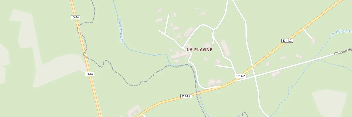 Plan du 5014 La Plagne à Merle-Leignec