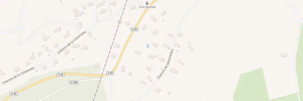 Plan du 404 Che de Montredon à Saint-Jean-du-Pin