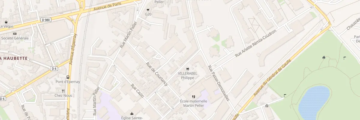 Plan du 14 Rue Ste Genevieve à Reims