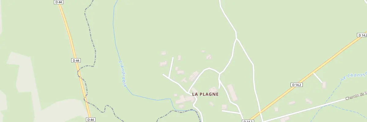 Plan du 5000 La Plagne à Merle-Leignec