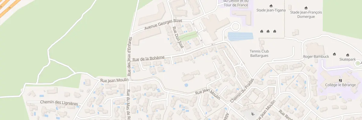 Plan du 14 Rue de la Bohème à Baillargues