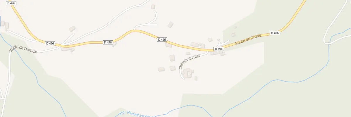 Plan du 72 Che du Bief à Verrières-en-Forez