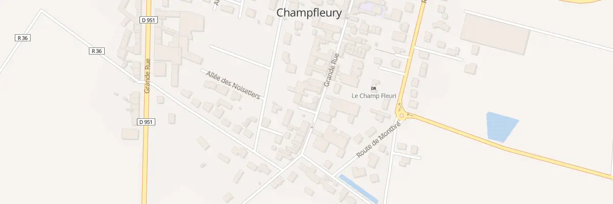 Plan du 11 Gr Grande Rue à Champfleury