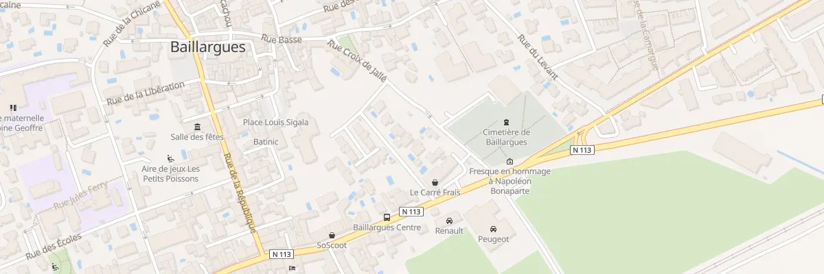 Plan du 12 Rue de la Croix de Jallé à Baillargues