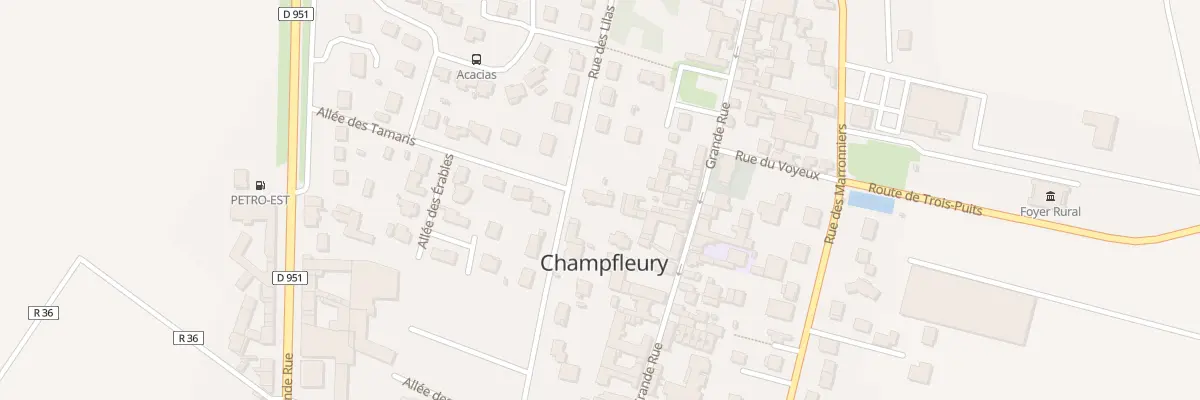 Plan du 23 Rue des Lilas à Champfleury