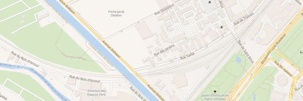 Plan du 34 Rue des Jardins à Reims
