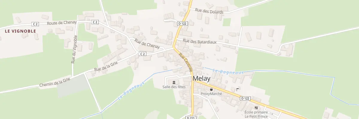Plan du 17 Rue Centrale à Melay