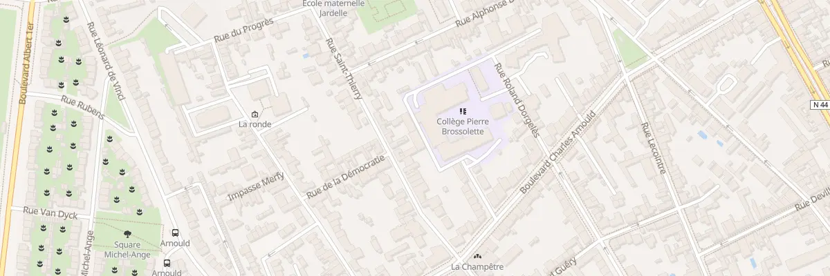 Plan du 74D Rue Saint-Thierry à Reims