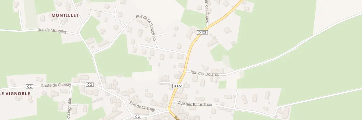 Plan du 1 Rue de la Fontoinon à Melay