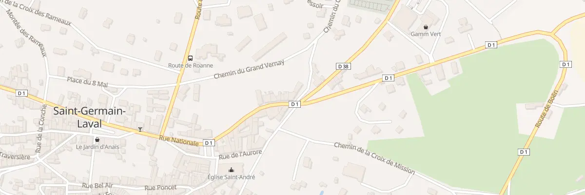 Plan du 1 Mte des Roches à Saint-Germain-Laval