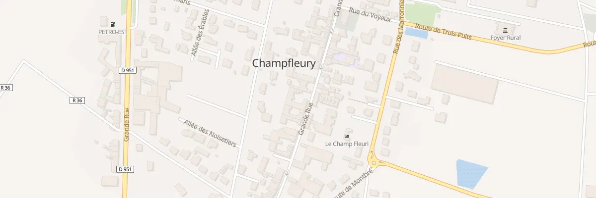 Plan du 19 Gr Grande Rue à Champfleury