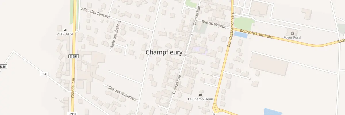 Plan du 23 Gr Grande Rue à Champfleury