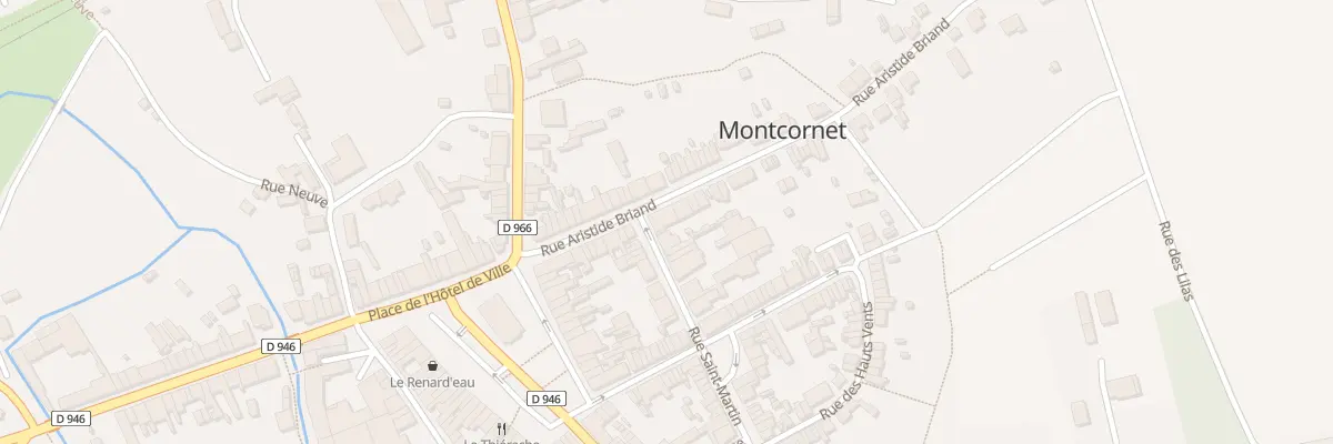 Plan du 14T Rue Aristide Briand à Montcornet