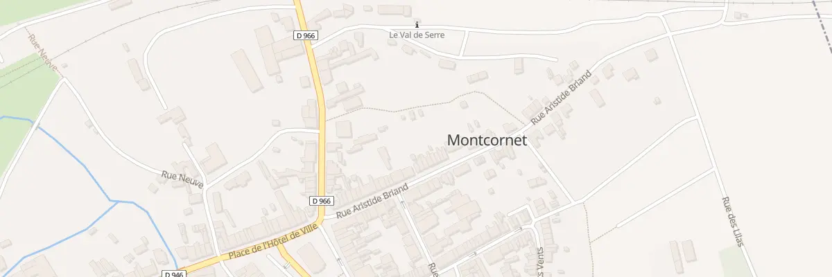 Plan du 33 Rue Aristide Briand à Montcornet
