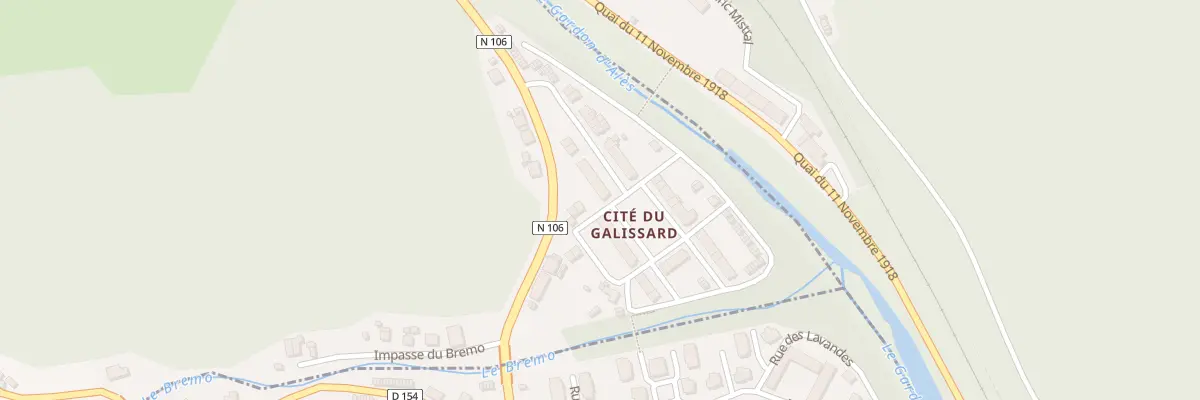 Plan du 4F Cité du Galissard à Branoux-les-Taillades