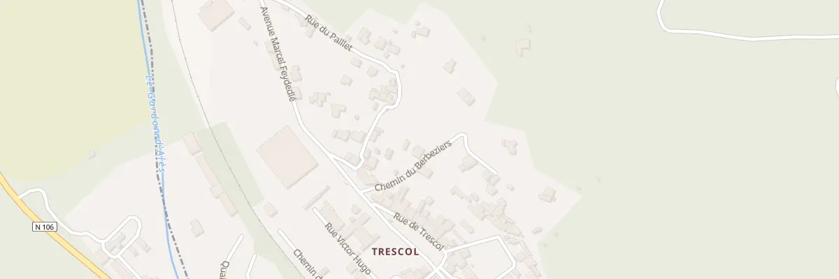 Plan du 1 Che du Berbeziers à La Grand-Combe