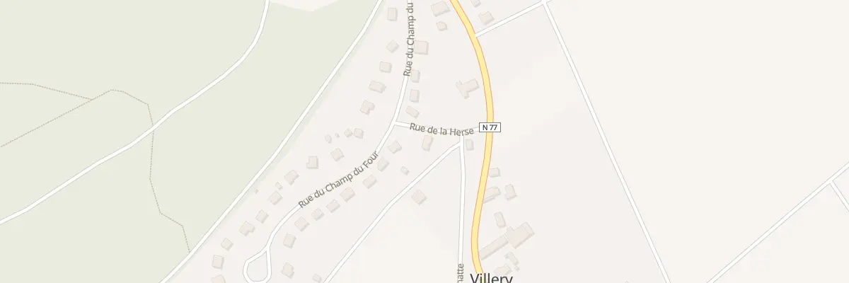 Plan du 3 Rue de la Herse à Villery