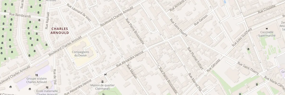 Plan du 34 Rue Alexandre Henrot à Reims