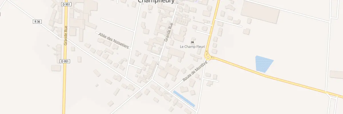 Plan du 2C Gr Grande Rue à Champfleury
