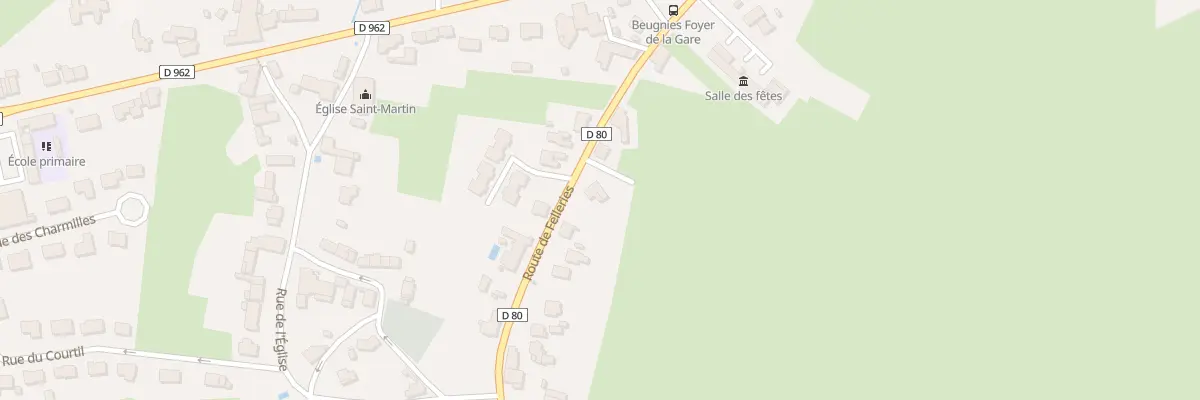 Plan du 9 Rte de Felleries à Beugnies