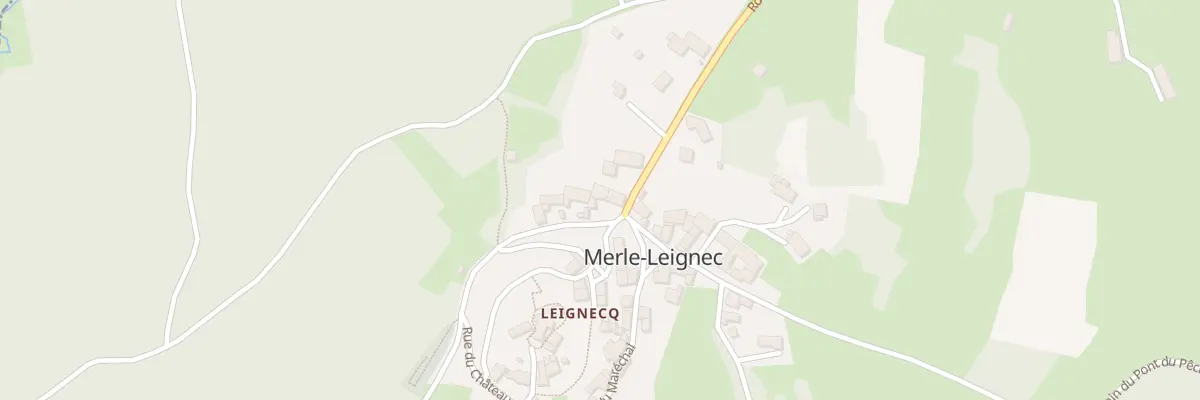 Plan du 590 Rte de Leignec à Merle-Leignec