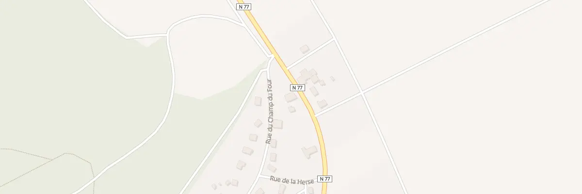 Plan du 2 Rte Nationale 77 à Villery