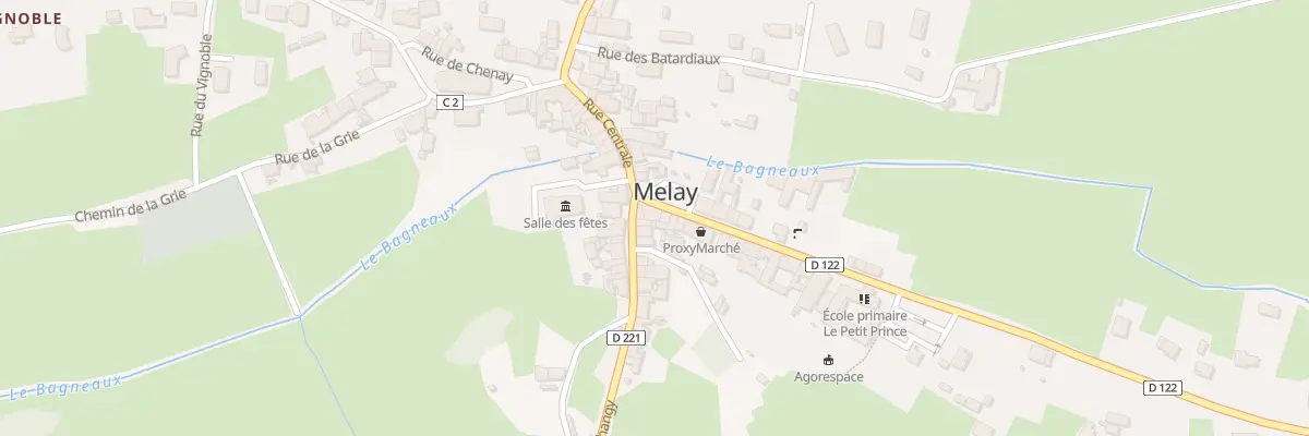 Plan du 2 Rue de Briennon à Melay