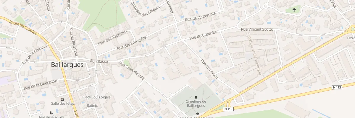 Plan du 144 Rue du Controle à Baillargues