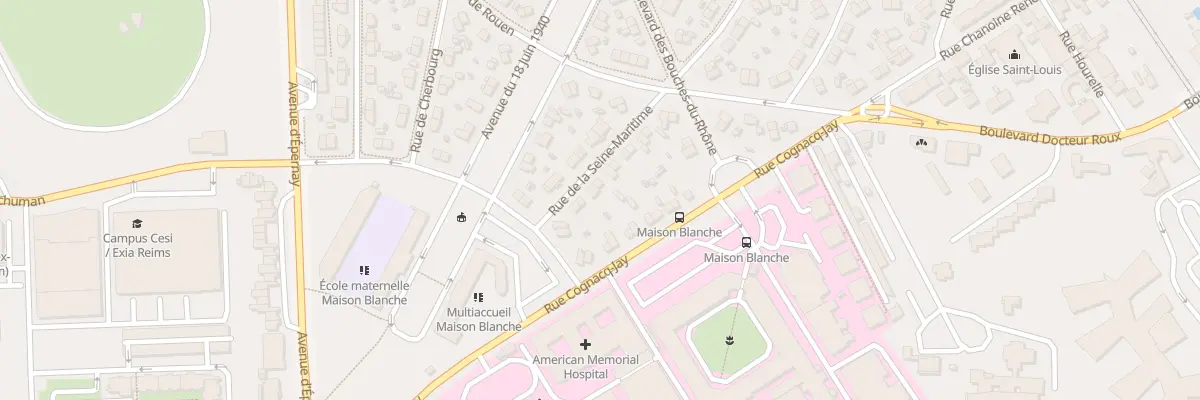Plan du 8 Rue de la Seine Maritime à Reims