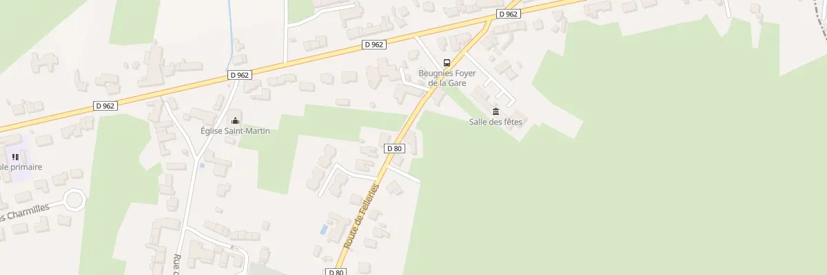 Plan du 7 Rte de Felleries à Beugnies