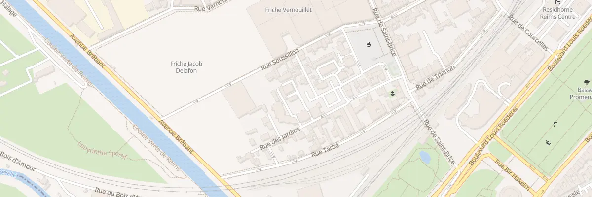 Plan du 18 Rue des Jardins à Reims