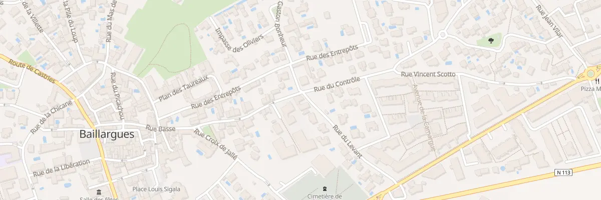 Plan du 8 Rue du Controle à Baillargues