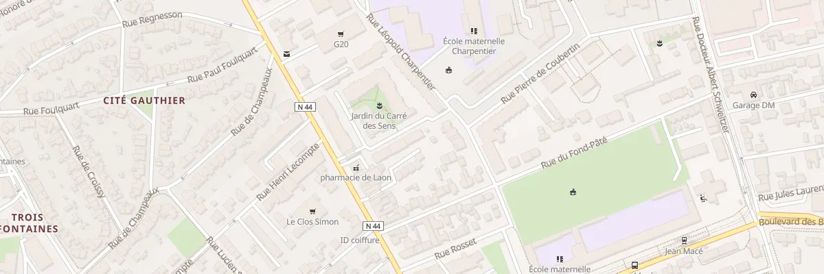 Plan du 412F Av de Laon à Reims