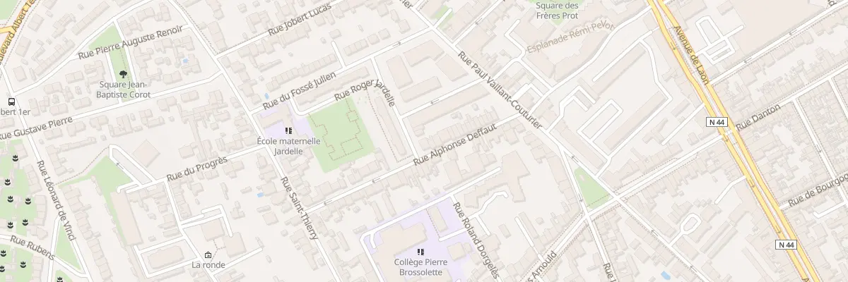 Plan du 34 Rue Alphonse Deffaut à Reims