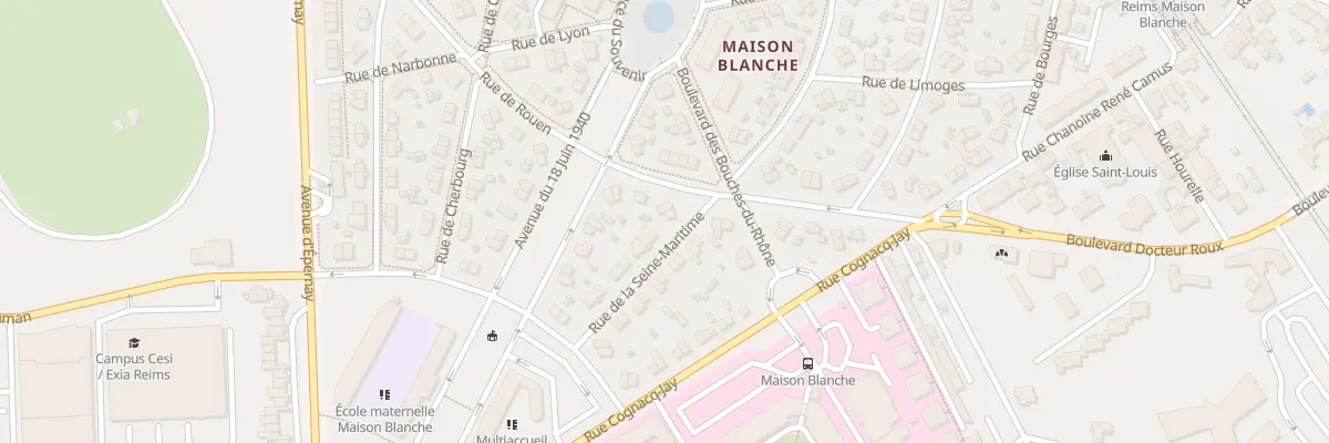 Plan du 13 Rue de la Seine Maritime à Reims