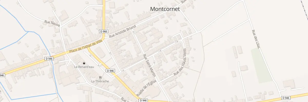 Plan du 23 Rue Paul Doumer à Montcornet