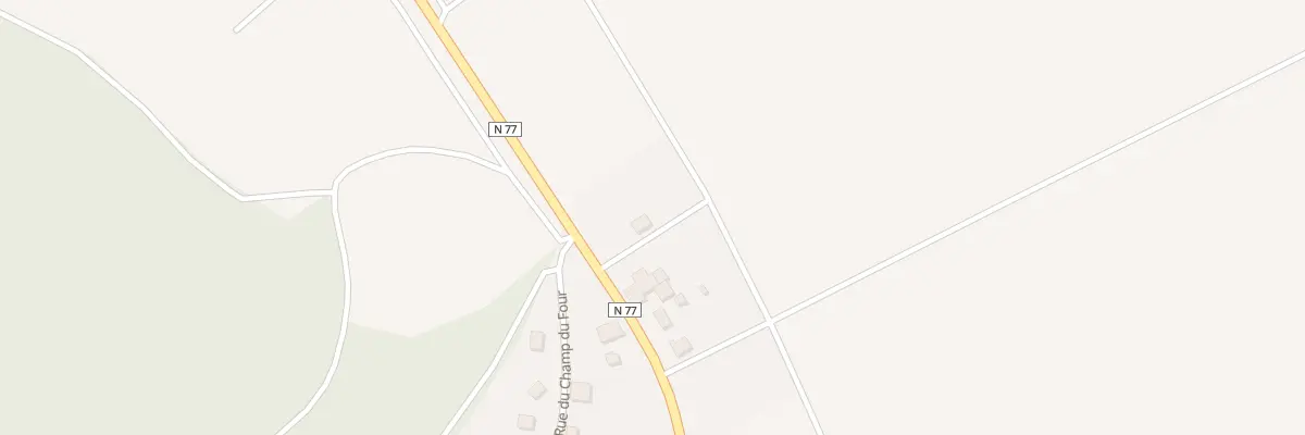 Plan du 1 Rte Nationale 77 à Villery