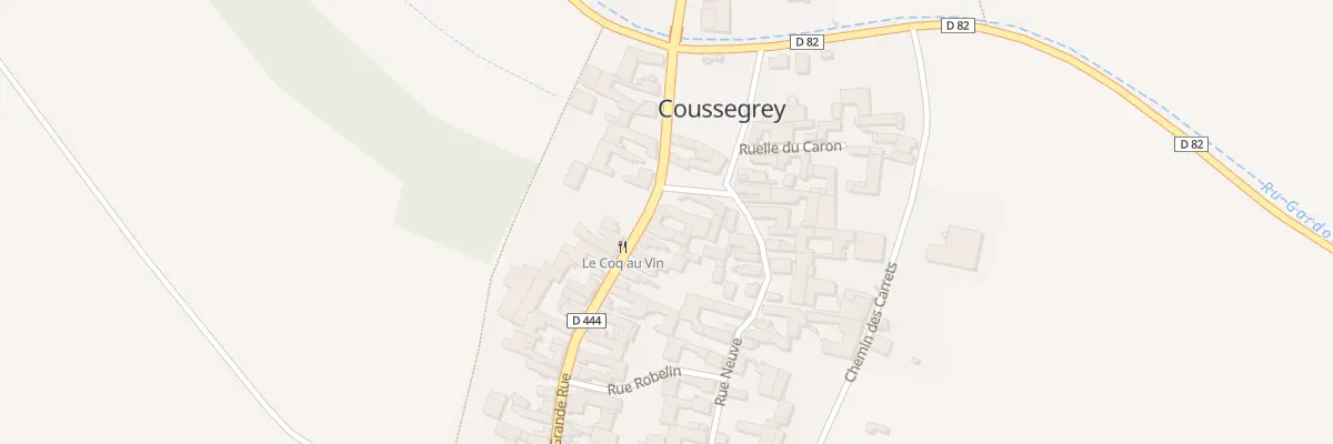 Plan du 38 Rue Grande Rue à Coussegrey