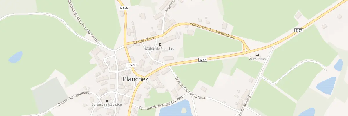 Plan du 42 Le Bourg à Planchez