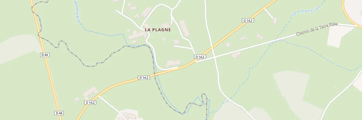 Plan du 5013 La Plagne à Merle-Leignec