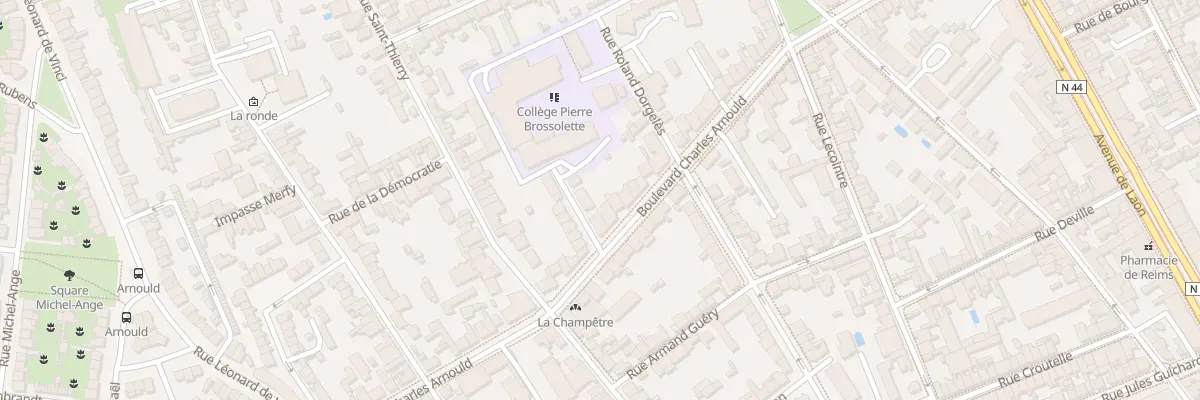 Plan du 62 Bd Charles Arnould à Reims