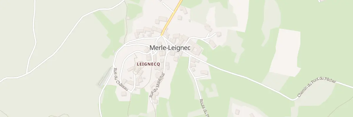 Plan du 58 Rte du Plan d’eau à Merle-Leignec