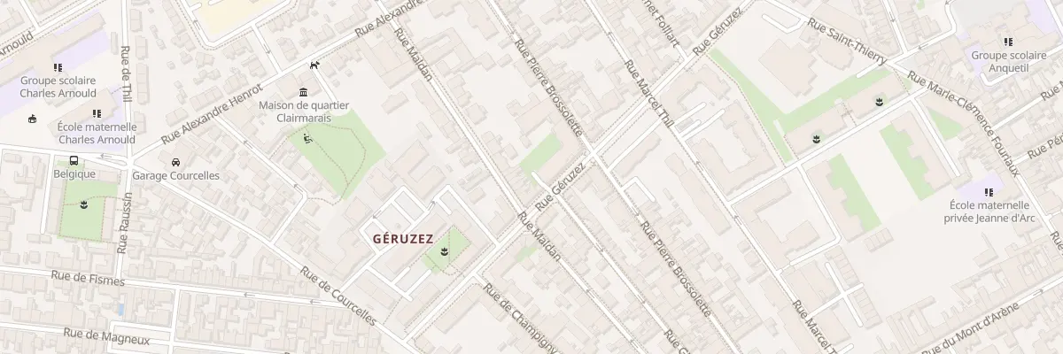 Plan du 32 Rue Géruzez à Reims