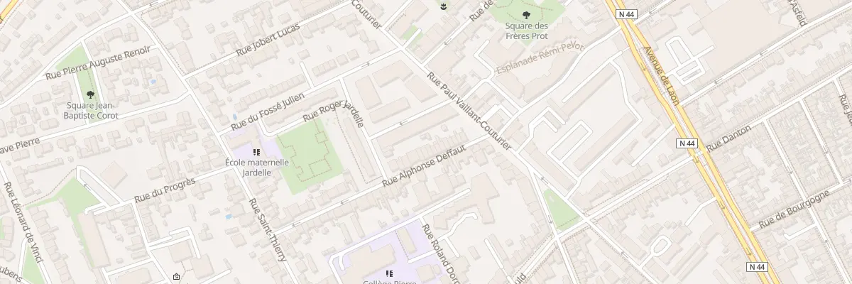 Plan du 20 Rue Alphonse Deffaut à Reims