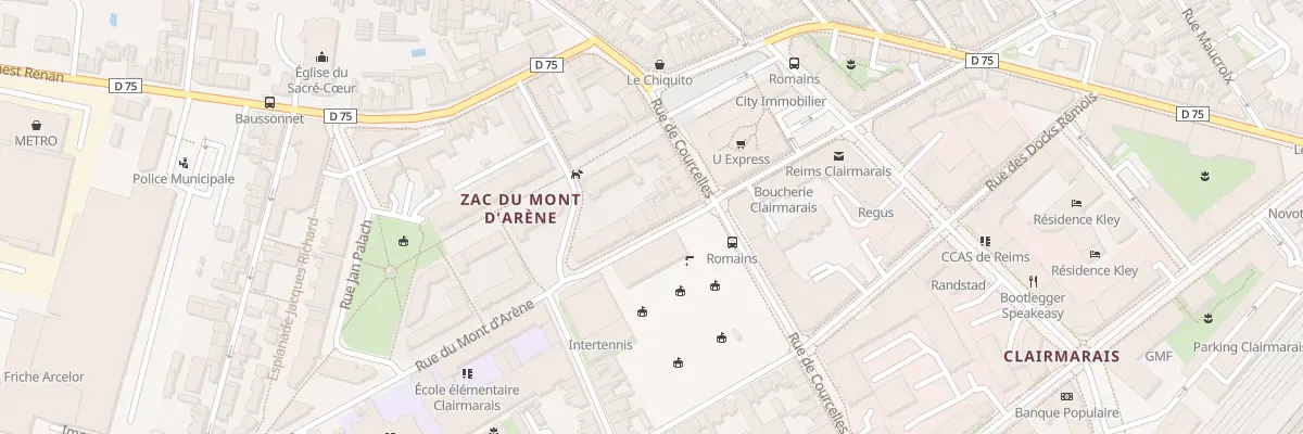 Plan du 118 Rue du Mont d’Arène à Reims