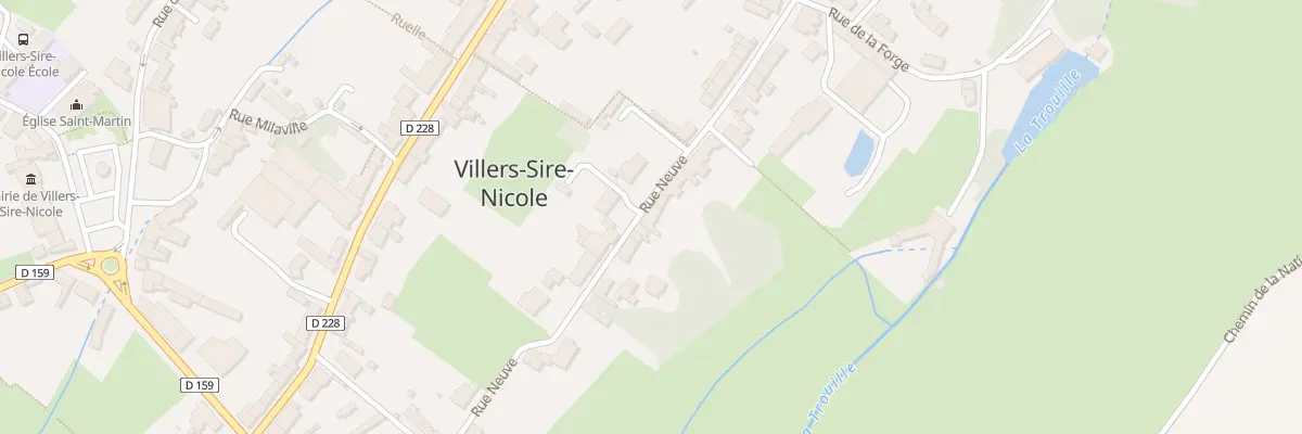 Plan du 38 Rue Neuve à Villers-Sire-Nicole