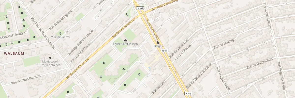 Plan du 331 Av de Laon à Reims