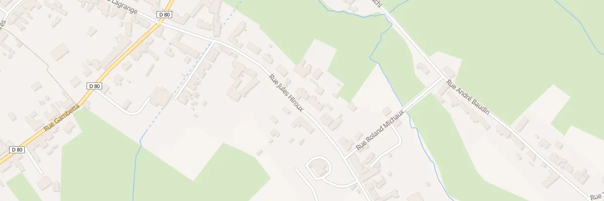 Plan du 25 Rue Jules Hiroux à Sains-du-Nord