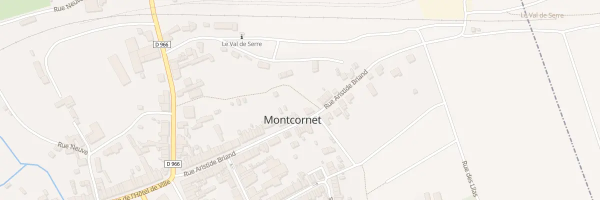 Plan du 53 Rue Aristide Briand à Montcornet